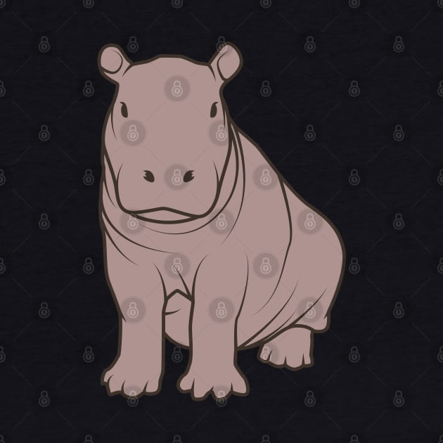 Cute Hippopotamus by crissbahari